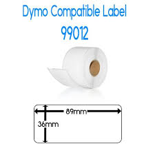 RP-DY99012 ROLLO ETIQUETAS TERMICAS 36mm*89mm*260pcs COMPATIBLE CON DYMO 99012  S0722400